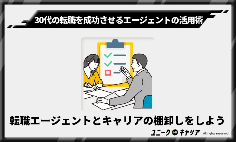 30代　転職エージェント　活用術　キャリアの棚卸し