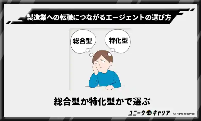 総合型か特化型かで選ぶ