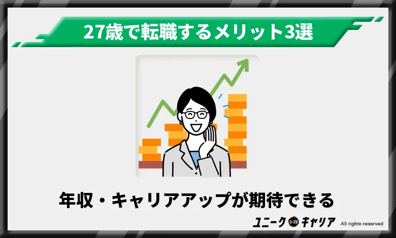 27歳　転職　メリット1