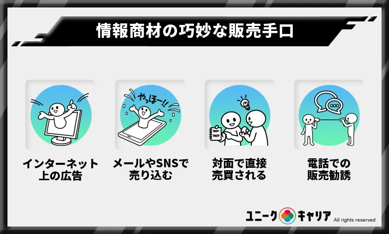 知っておくべき情報商材の巧妙な販売手口