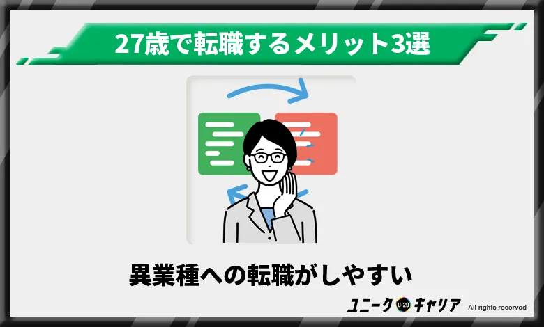 27歳　転職　メリット3