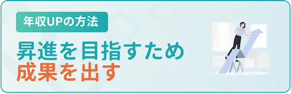 年収UPの方法_成果を出して昇進を目指す