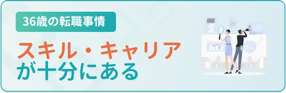 十分なスキルやキャリアがある