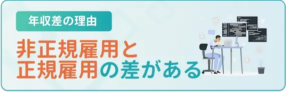 非正規雇用と正規雇用の差