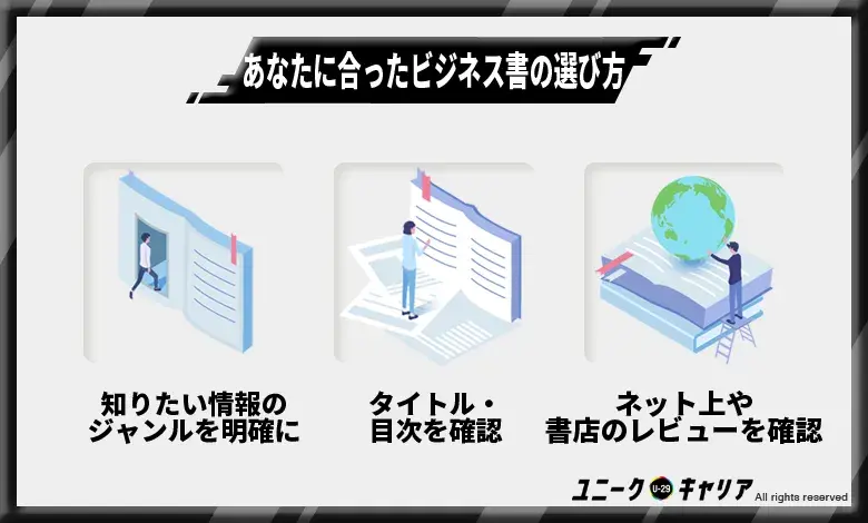 あなたに合ったビジネス書の選び方3選